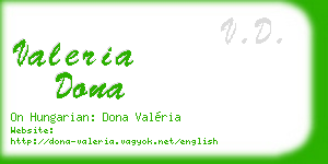 valeria dona business card