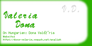 valeria dona business card